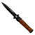 Tac-Force TF-438WB Wood Italian Stiletto Assist Knife, Black Blade
