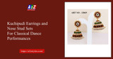 Shop Online Kuchipudi Earrings & Nose Stud Sets for Stage Performances