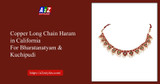 Shop Copper Long Chain Haram for Bharatanatyam & Kuchipudi in California 