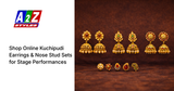 Shop Online Kuchipudi Earrings & Nose Stud Sets for Stage Performances