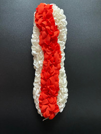 Straight Orange Center both side Ivory Cloth Flowers DJ-CWOFLWR-0004