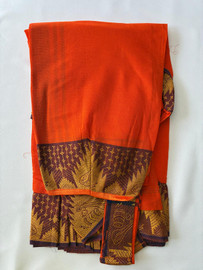 Stitched Practice Saree-DC-PS-DarkOrange