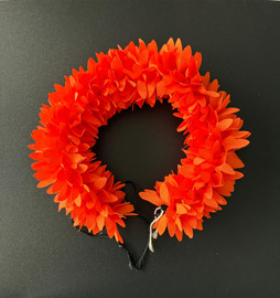 k-cut  orange cloth flower-001
