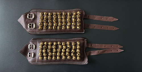 Ankle Bells/Salangai  5 Liners Leather DJ-LANKLET-5L-B2531