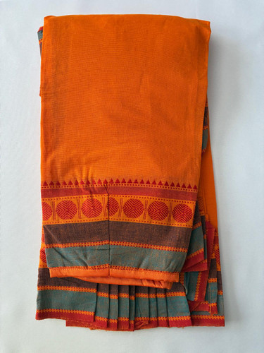 Stitched Practice Saree-DC-PS-Orange