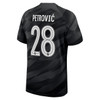 Chelsea Cup Home Goalkeeper Stadium Sponsored Shirt 2023-24 With Petrovic 28 Printing-Black