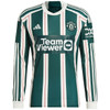 Manchester United Away Shirt 2023-24 Long Sleeve with Eriksen 14 printing-Green