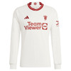 Manchester United EPL Third Shirt 2023-24 Long Sleeve with B.Fernandes 8 printing-White