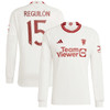 Manchester United Cup Third Shirt 2023-24 Long sleeve with Reguilón 15 printing-White