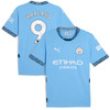 Manchester City Home Shirt 2024-25 with Haaland 9 printing - Light Blue