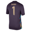 England Away Stadium Shirt 2024 with DADDY 1 printing - Purple