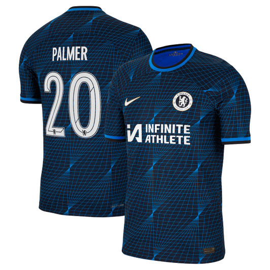 Chelsea Cup Away Vapor Match Sponsored Shirt 2023-24 With Palmer 20 Printing-Navy