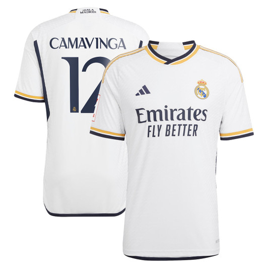 Eduardo Camavinga Real Madrid 2023/24 Home Authentic Jersey-White
