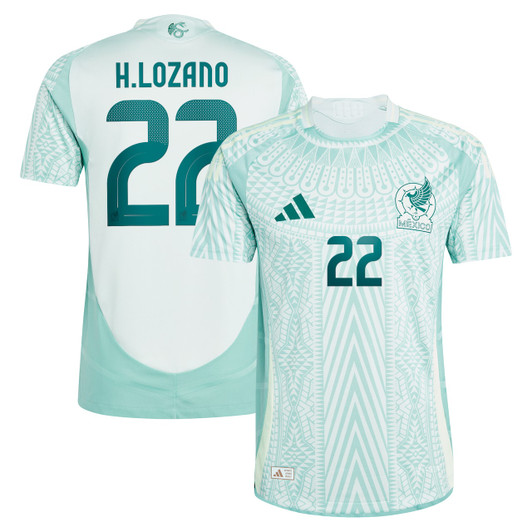 Hirving Lozano Mexico National Team 2024 Away Authentic Player Jersey - Green