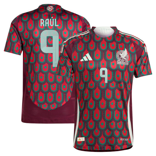 Raul Jimenez Mexico National Team 2024 Home Authentic Player Jersey - Burgundy