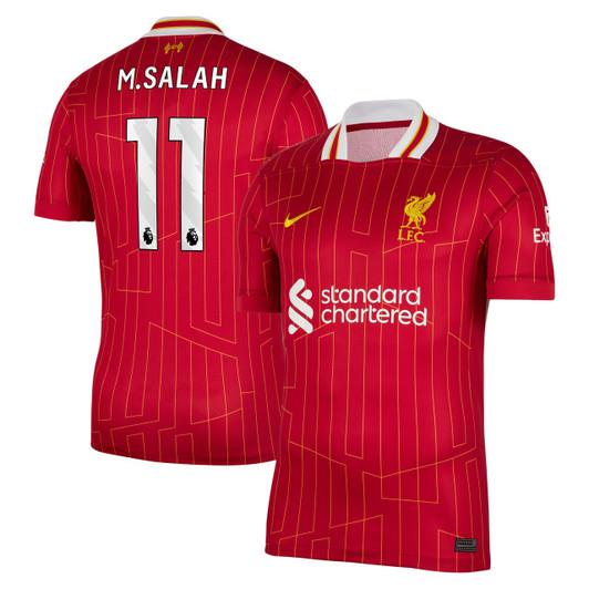 Liverpool Home Stadium Shirt 2024-25 with M.Salah 11 printing - Red
