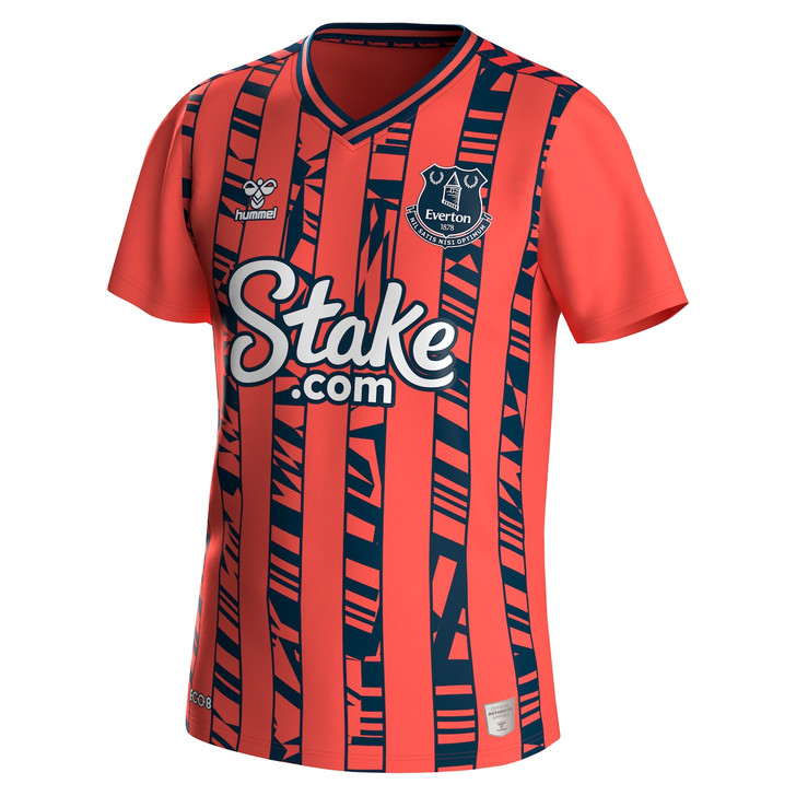 Everton Away Shirt 2023-24 with Young 18 printing-Orange