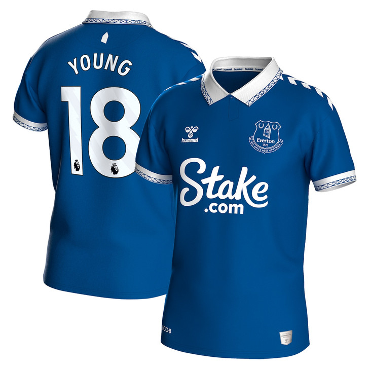 Everton Home Shirt 2023-24 With Young 18 Printing-Blue