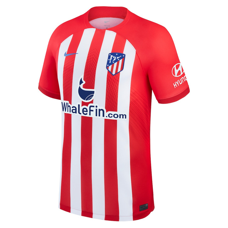 Atlético de Madrid Metropolitano Home Stadium Shirt 2023-24 with Javi Galán 18 printing-Red White