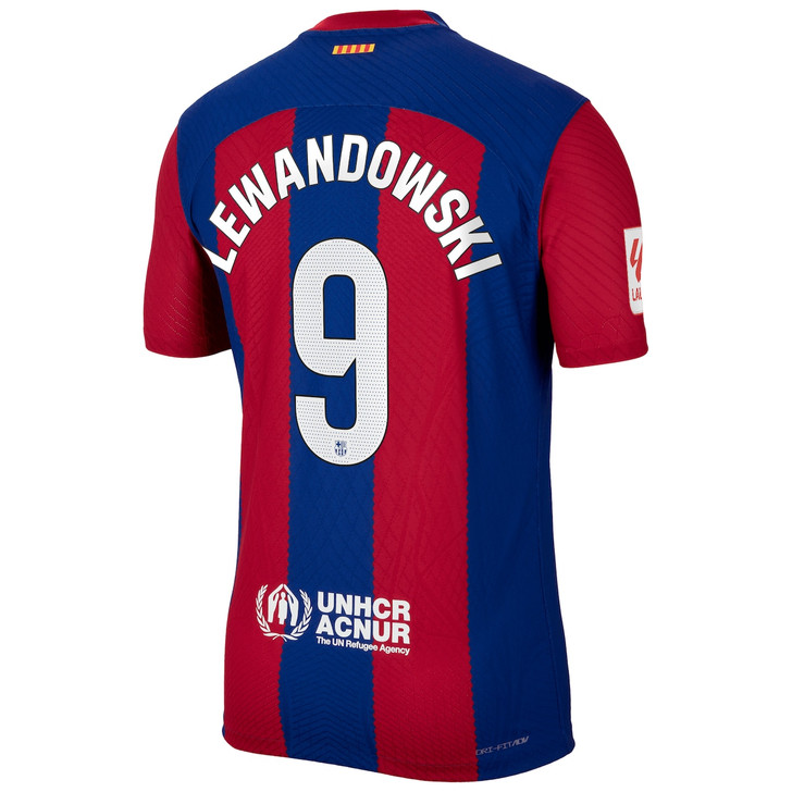 Robert Lewandowski Barcelona 2023/24 Home Authentic Jersey-Royal