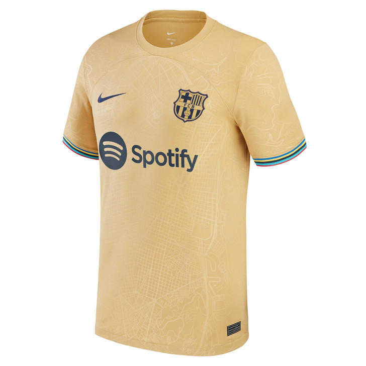 Barcelona 2022/23 Away Blank Jersey-Yellow