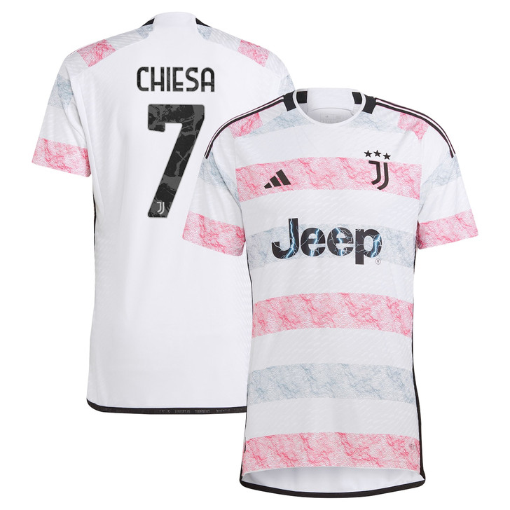 Federico Chiesa Juventus 2023/24 Away Authentic Jersey-White