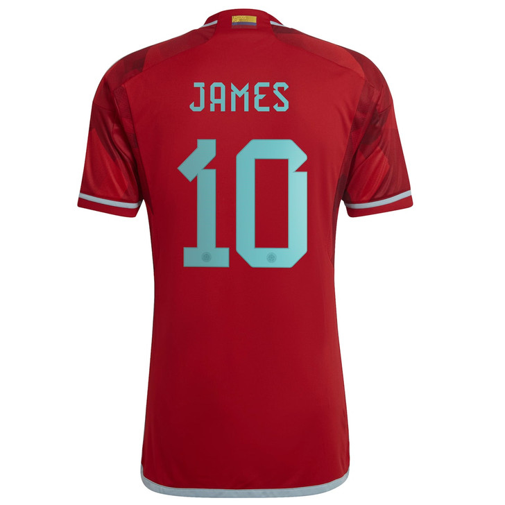 James Rodriguez Colombia National Team 2022-23 Away Player Jersey - Red