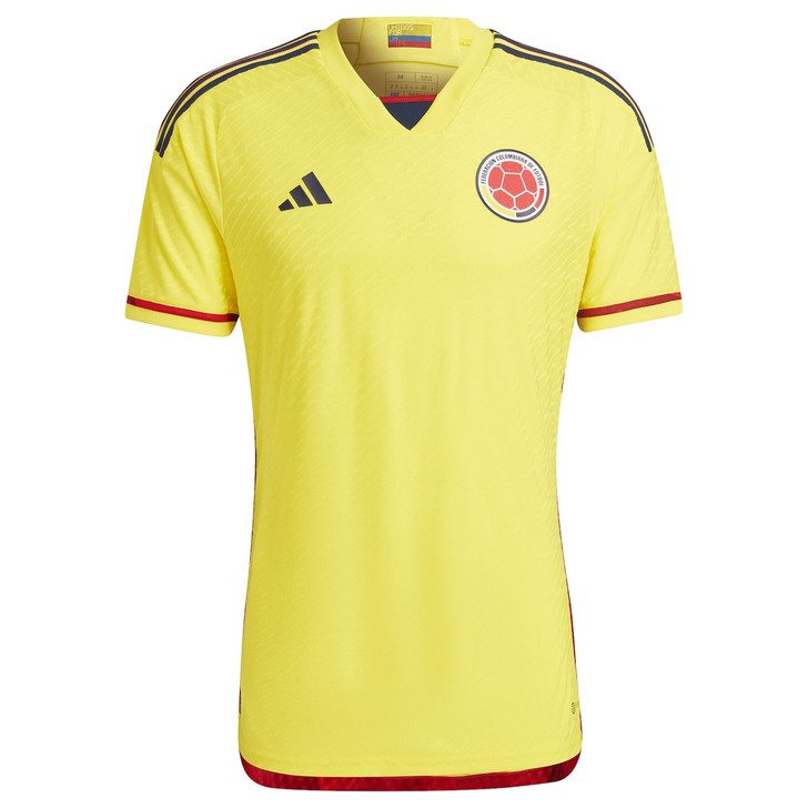 Colombia National Team 2022-23 Home Authentic Blank Jersey - Yellow