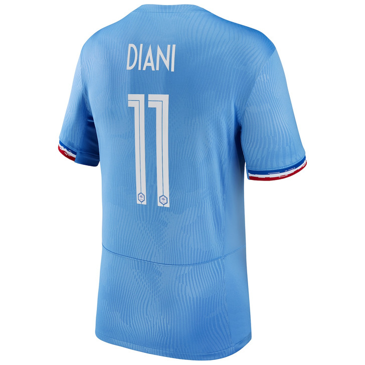 France Women Home Stadium Shirt 2023-24 with Diani 11 printing - Blue