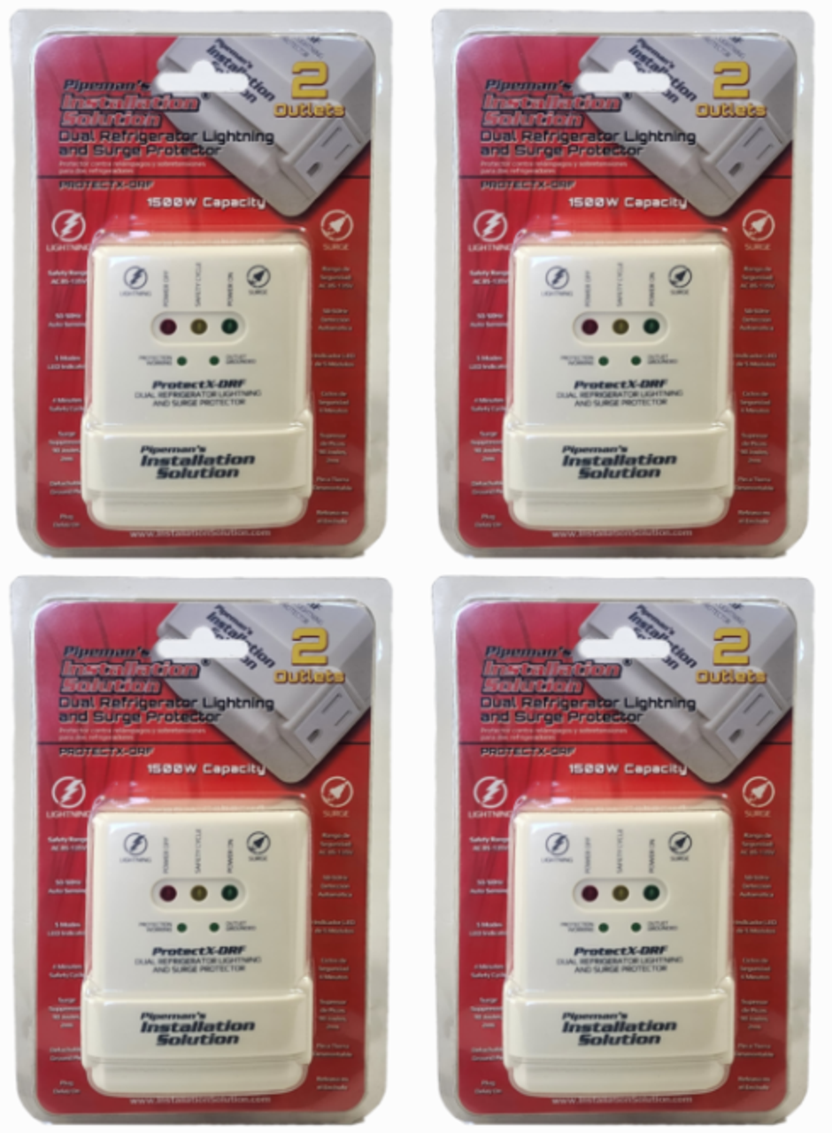 4 Pack of Pipeman's Installation Solution 115V Surge Protector 1500 W  PROTECTX-DRF - Ocala Powersports