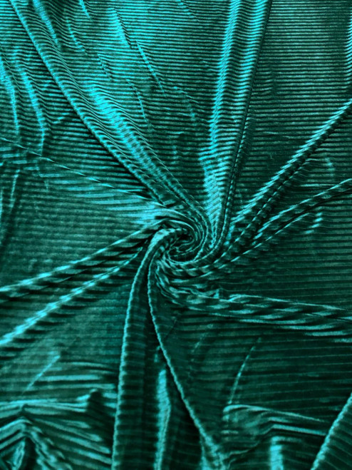 Velvet Textured Stripes on Polyester Spandex 2 Way Stretch Fabric