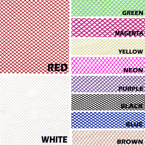 Mesh Stretch Solid Color Polyester Stretch fabric 10 Color Options 58/60" Wide