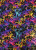 Colorful Space Galaxy on Nylon Spandex 4 Way Stretch w/ 1 mm Shiny Hologram Trans Fabric