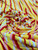Textured Diagonal Striped Velvet Design on Nylon Spandex Fabric