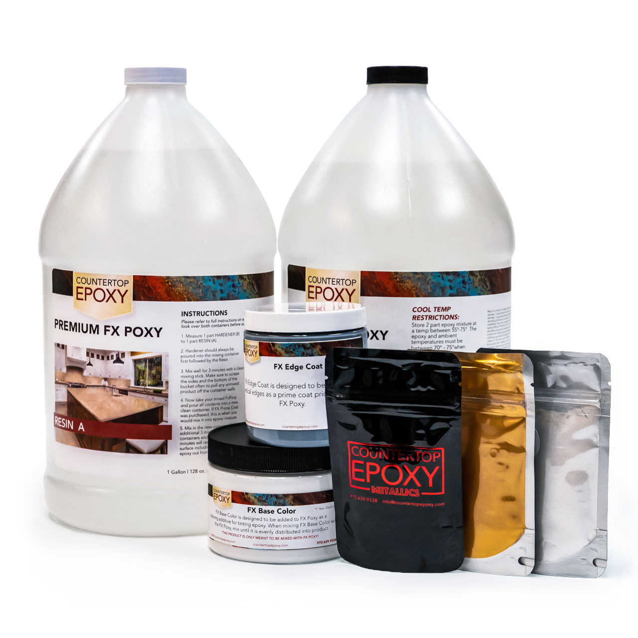 Create Your Own Countertop Kit Clear Epoxy And Colorants
