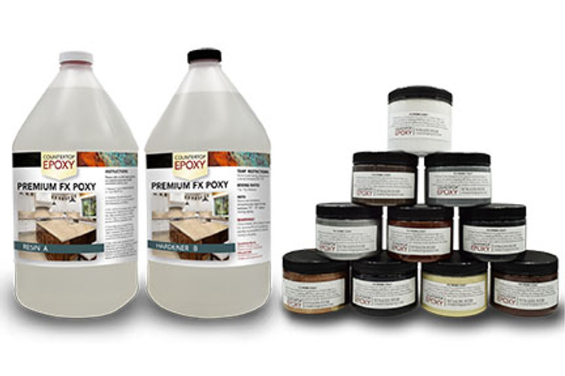 FX Prime Coat Test Kit with FX Poxy Countertop Epoxy Resin