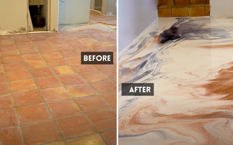 Epoxy Over Tile Floor Countertop Epoxy Epoxy Over Tile Floor Countertop Epoxy