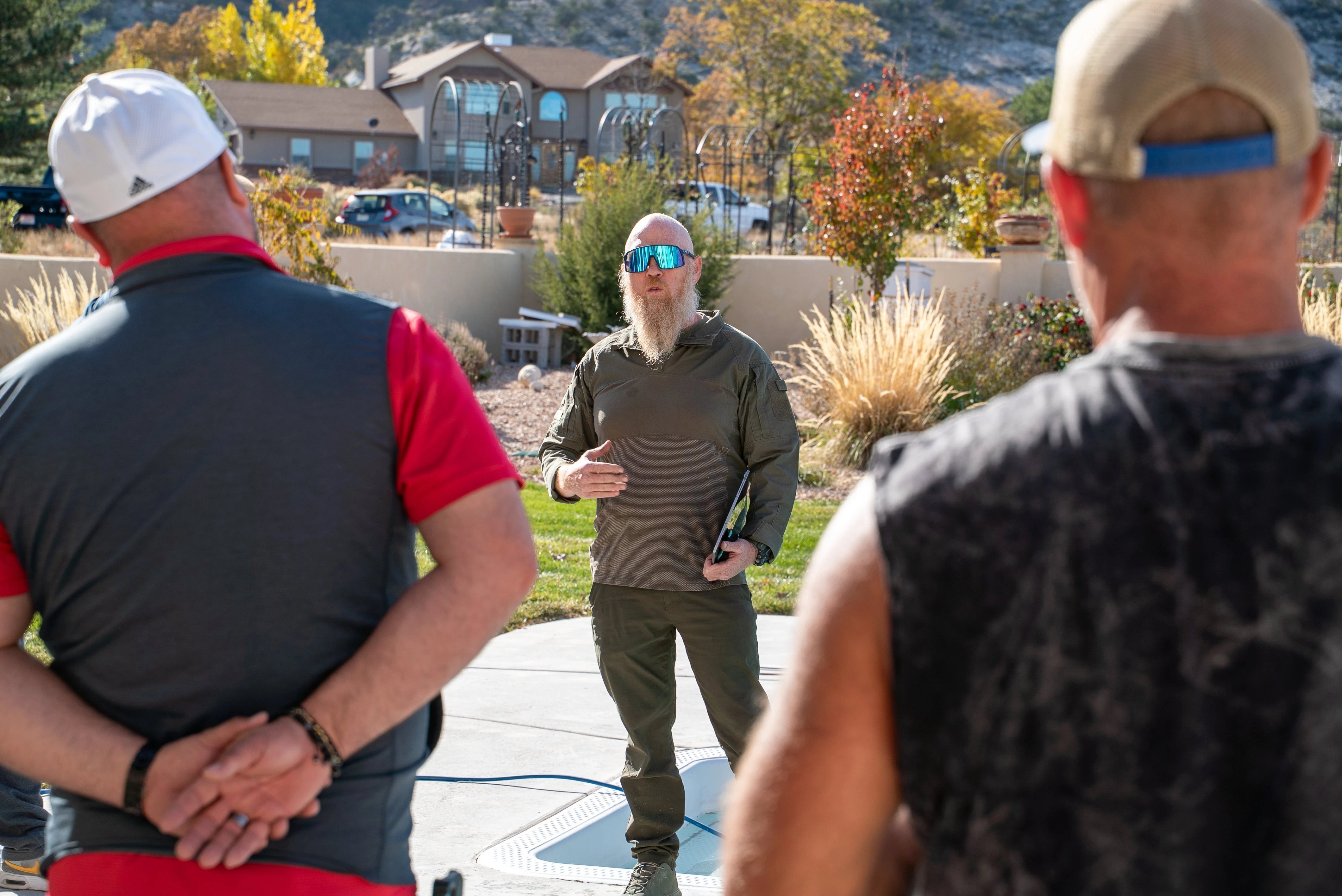 Levi Comstock teaching students during an epoxy masterclass session in Grand Junction