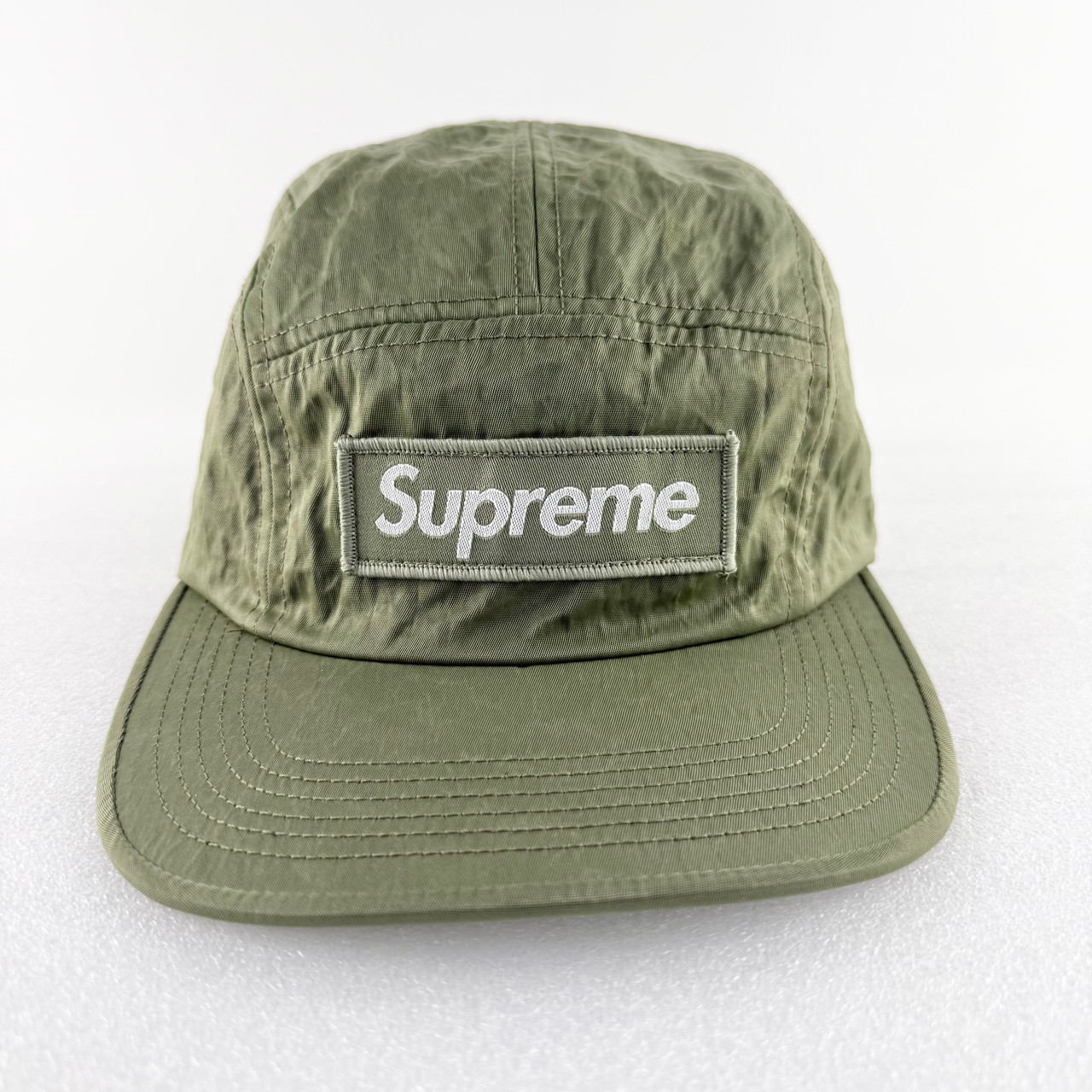 Supreme Camp Cap 'Washed Olive' (FW17) - Truest