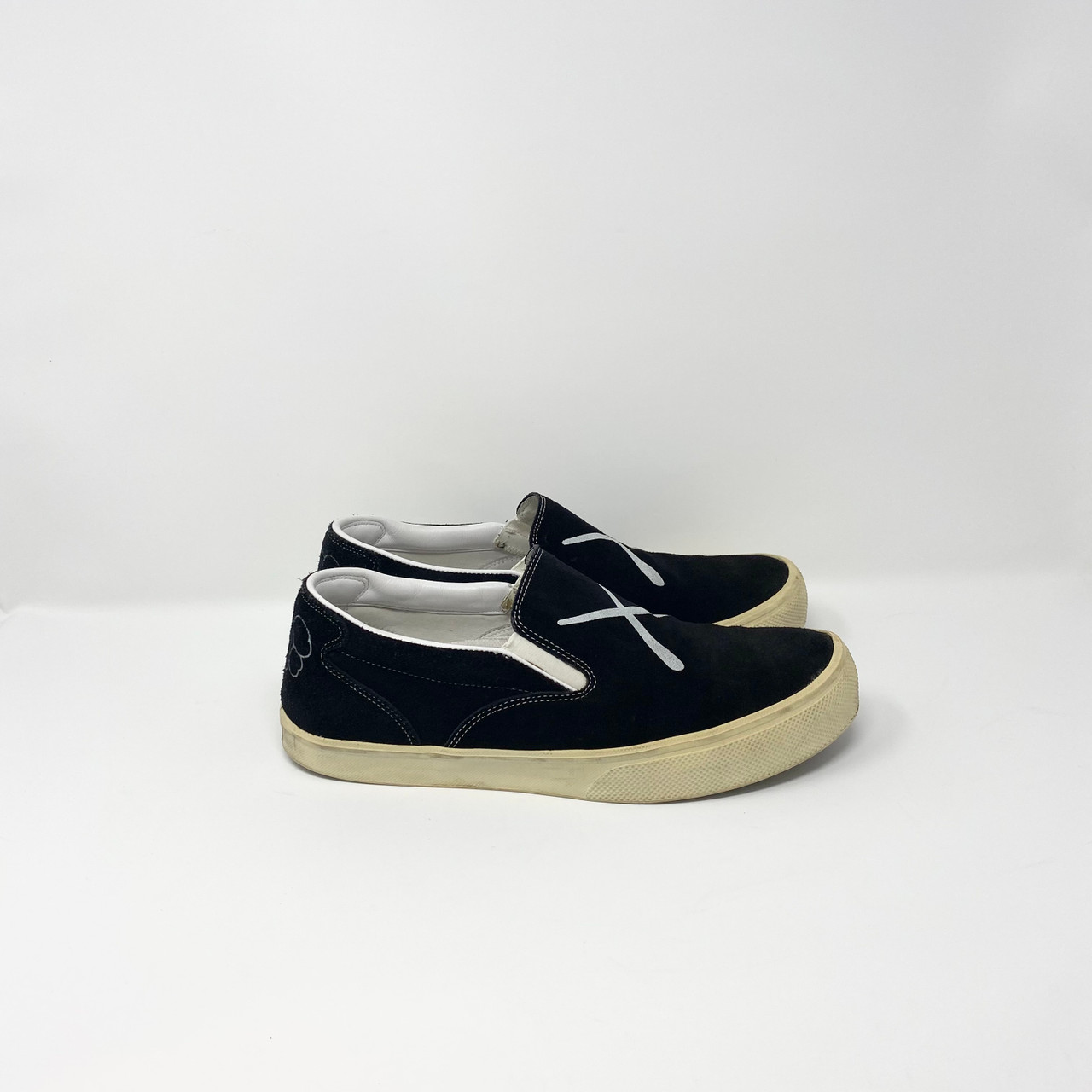Visvim Zahra Slip-On OriginalFake Kaws Black - Truest