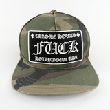 Chrome Hearts FUCK Hollywood Trucker Cap Camo*