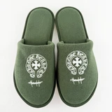 Chrome Hearts Honolulu Horseshoe Slippers 'Green'
