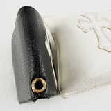 Chrome Hearts Dr. Digiacomo Leather Cross Bi-Fold