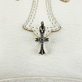 Chrome Hearts Baby Fat Cross Pendant (Diamonds)