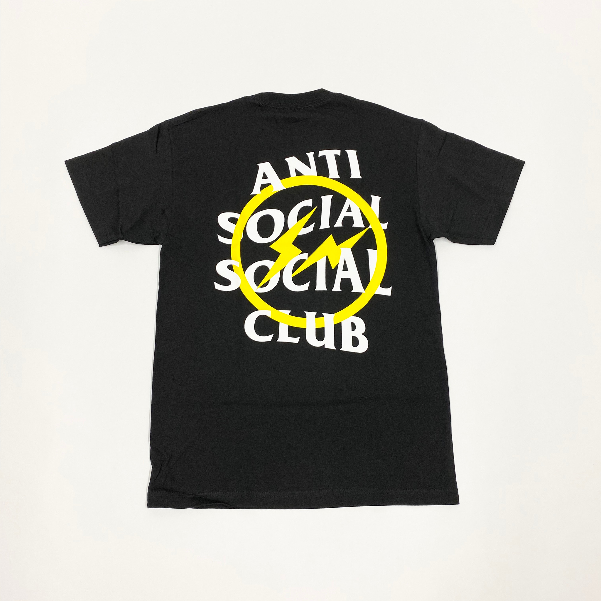 Anti Social Social Club Fragment Tee Yellow Bolt