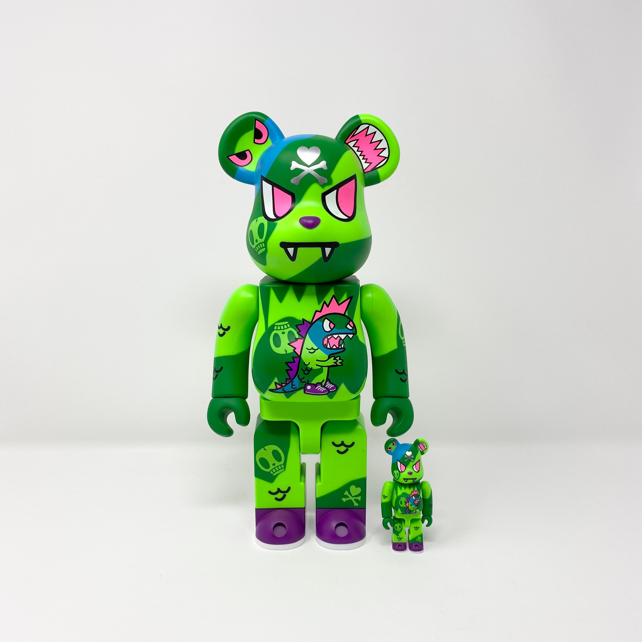 Bearbrick Tokidoki Kaiju Green (400%)