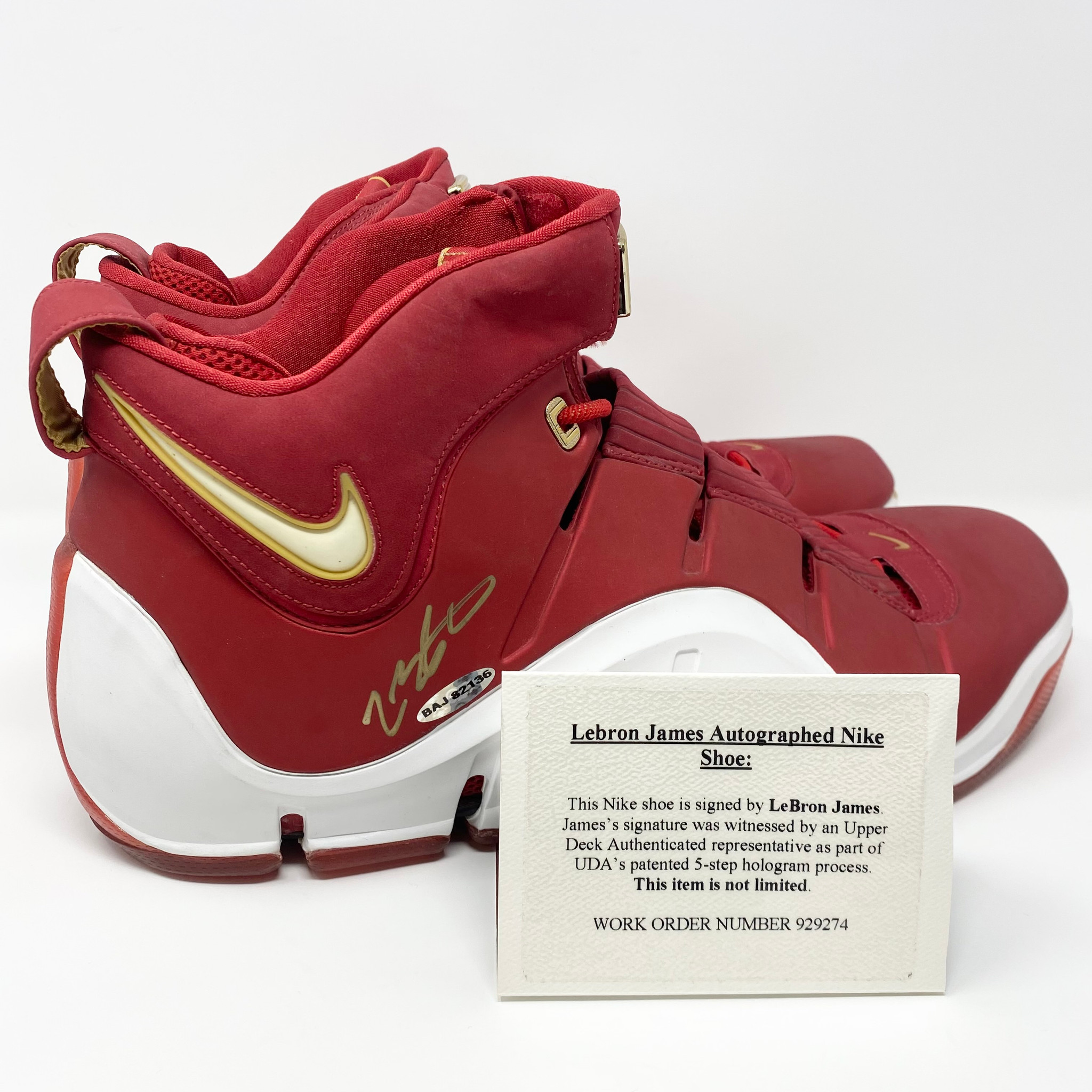 Nike Zoom Lebron 4 China Autographed