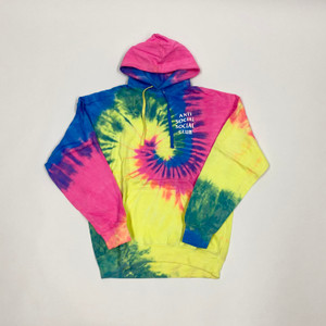 Anti Social Social Club Good Hoodie Rainbow Tie Dye