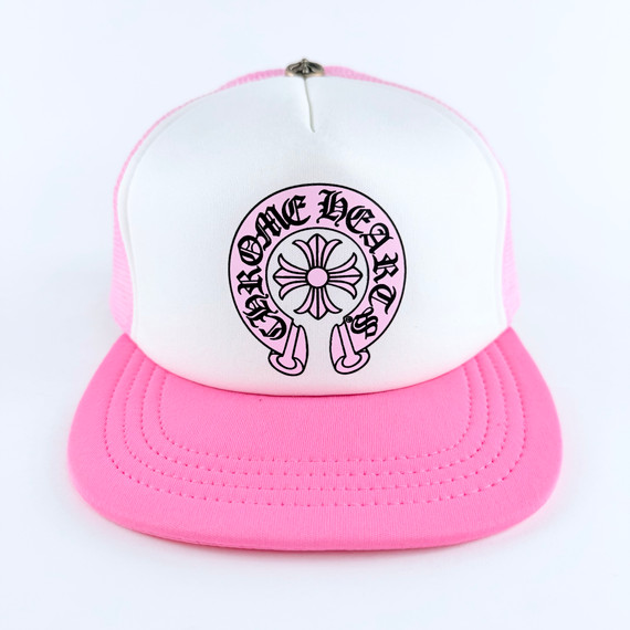 Chrome Hearts Matty Boy Horseshoe Trucker Pink