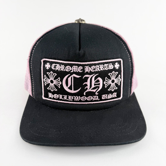 Chrome Hearts CH Hollywood Trucker 'Black Pink'